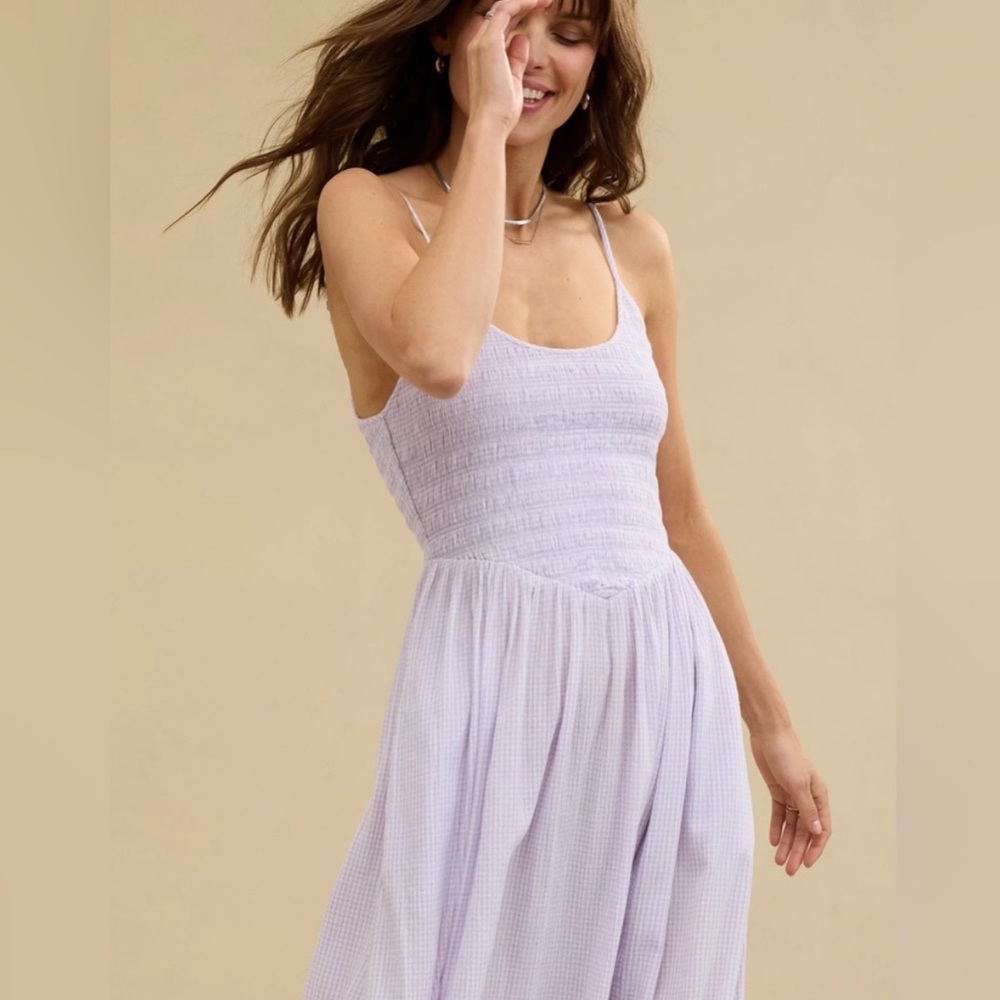 Aerie Light Purple Textured Dress